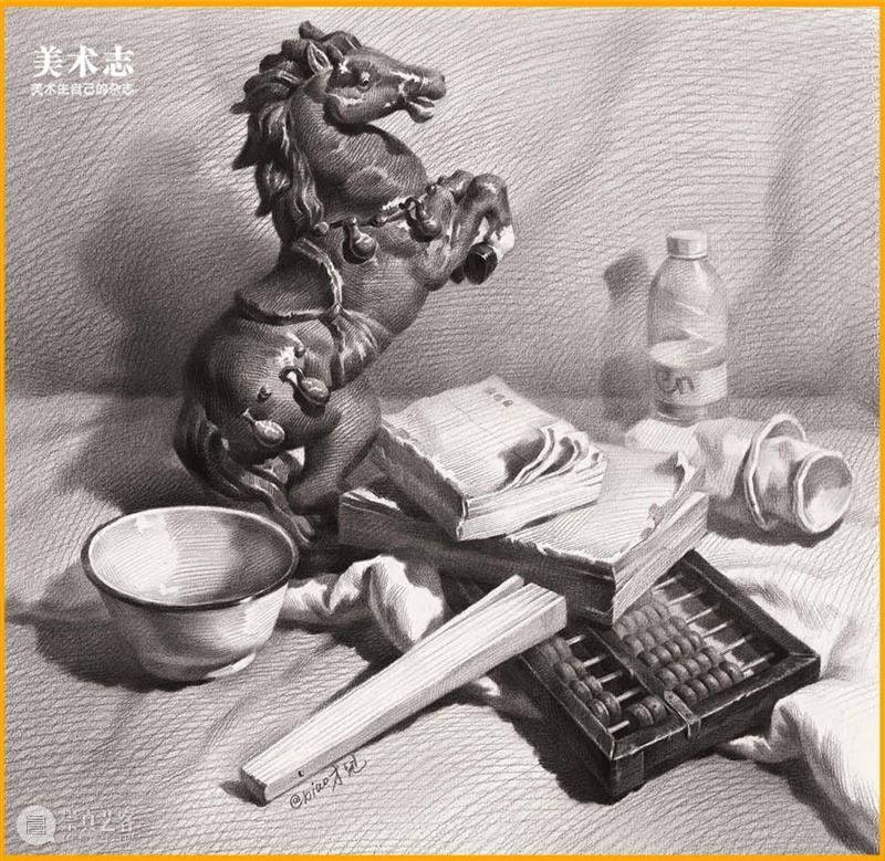 【素描静物】先用时间的堆砌尝试做到90分，你就会发现拿高分这么简单！ 崇真艺客