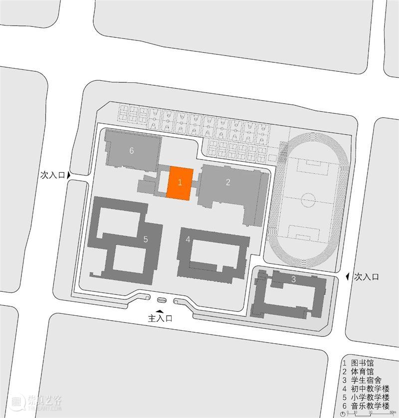 都市实践新作:上音实验鹤壁分校图书馆室内设计 崇真艺客