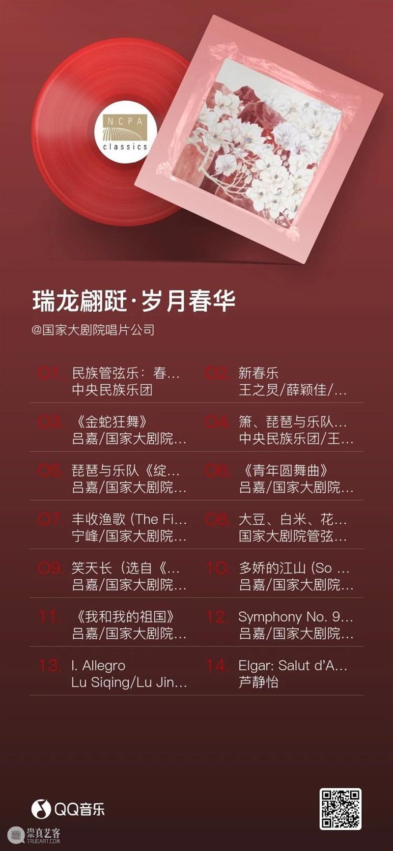 国家大剧院音乐厂牌NCPA Classics推出新春歌单 |《瑞龙翩跹·岁月春华》 崇真艺客