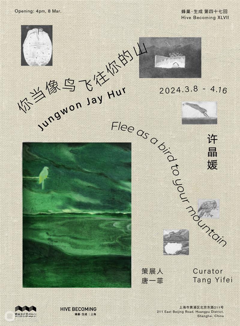 你当像鸟飞往你的山 | 许晶媛亚洲首次个展｜蜂巢·生成上海空间 崇真艺客