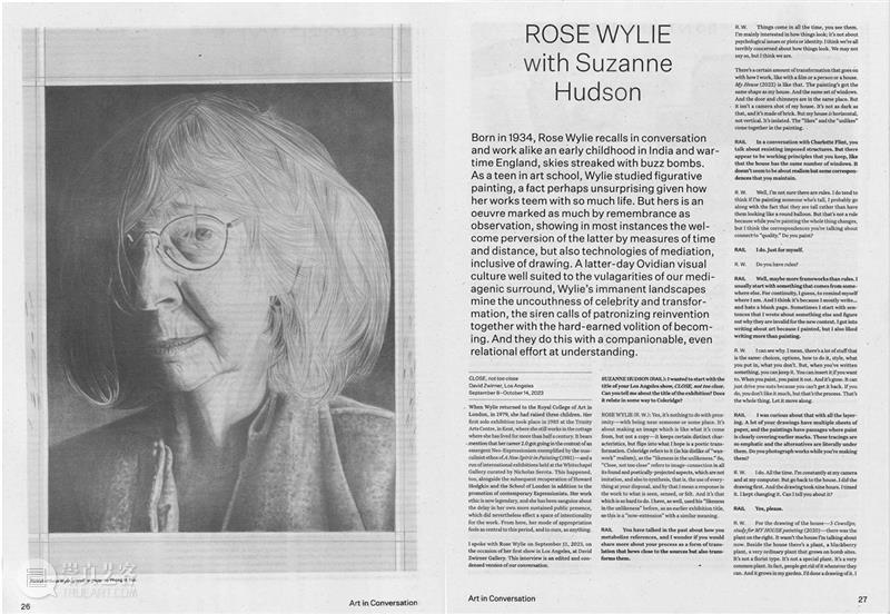 罗斯·怀利（Rose Wylie）与学者苏珊·哈德森（Suzanne Hudson）访谈（上） 博文精选 Suzanne Hudson 罗斯 怀利 Wylie Hudson 学者 苏珊 哈德森 英文版 布鲁克林铁路 艺术家 崇真艺客