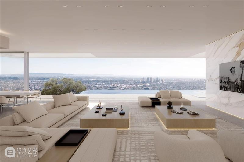 山巅之居，俯瞰洛杉矶天际线的极简住宅 崇真艺客