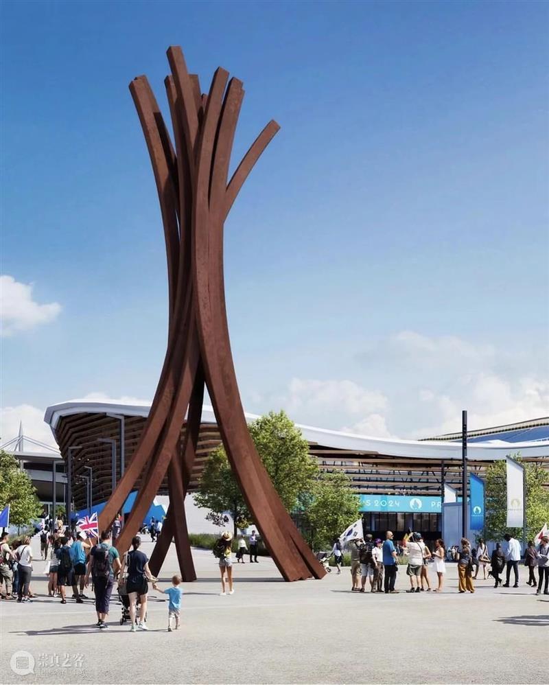 Bernar Venet《聚合》亮相巴黎奥林匹克中心 崇真艺客