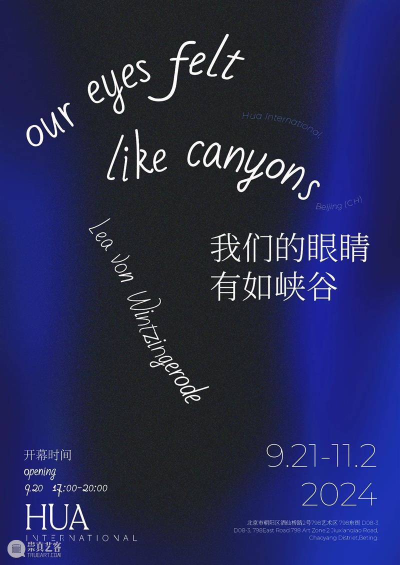 户尔北京 | 莱亚·冯·温琴格罗德「我们的眼睛有如峡谷 Our Eyes Felt Like Canyons」| 9月20日开幕 崇真艺客