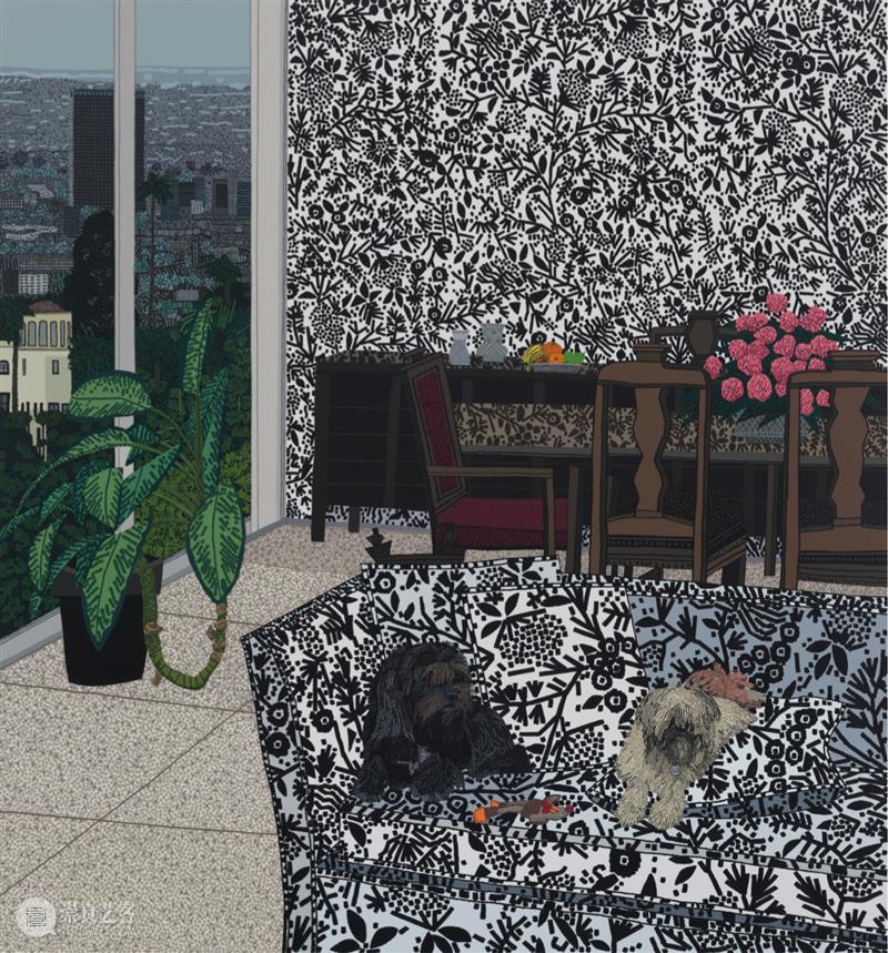 高古轩伦敦｜Jonas Wood 延续其标志性视觉语言的绘画与版画新作 崇真艺客