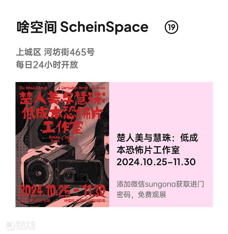 2024杭州当代艺术周｜当前展览和分享会 & 全城指南 崇真艺客