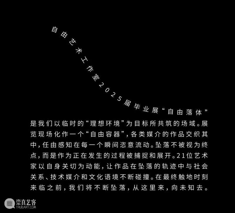 自由落体 Free Fall|2025届跨媒体艺术学院自由艺术工作室毕业展现场 崇真艺客