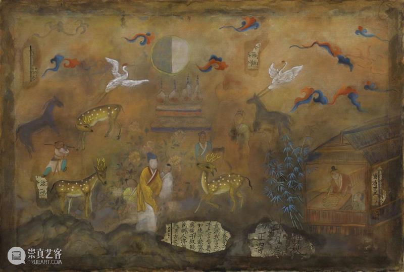 白灼有展 |「清流·風物·鶴与鹿」伍清清作品展 崇真艺客