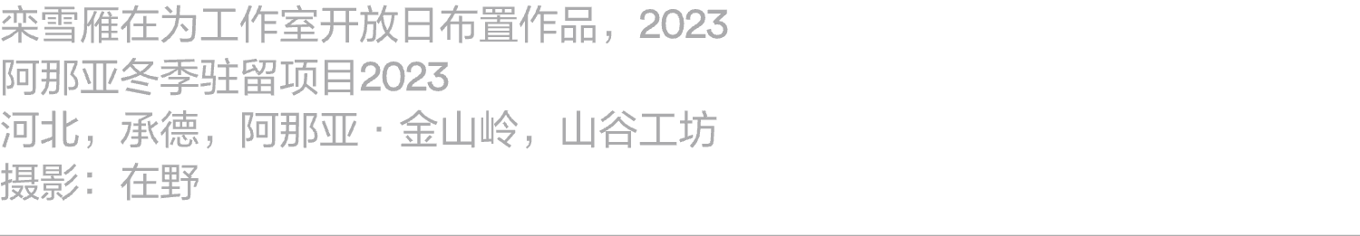 项目｜蒋若禹：阿那亚冬季驻留，驻留作为一种工作路径 崇真艺客