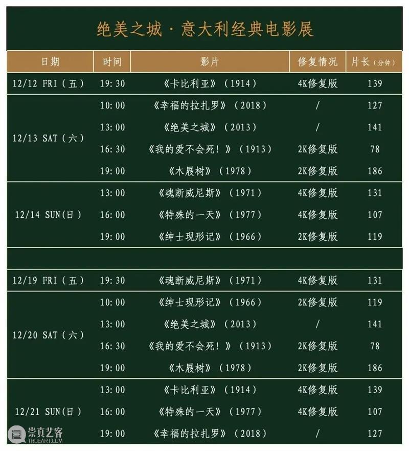 今天信息量很大！“绝美之城”影展主视觉曝光，马可·穆勒将担任开幕片映前导赏嘉宾，还为《绝美之城》打CALL！ 崇真艺客