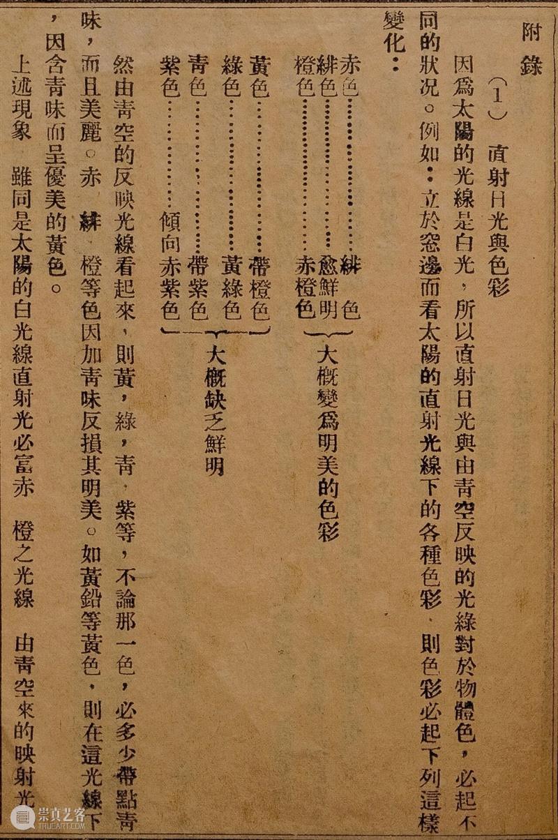 美术文献研究 | 广东美术馆藏广州市市立美术学校文献系列(一):《色彩学》 崇真艺客