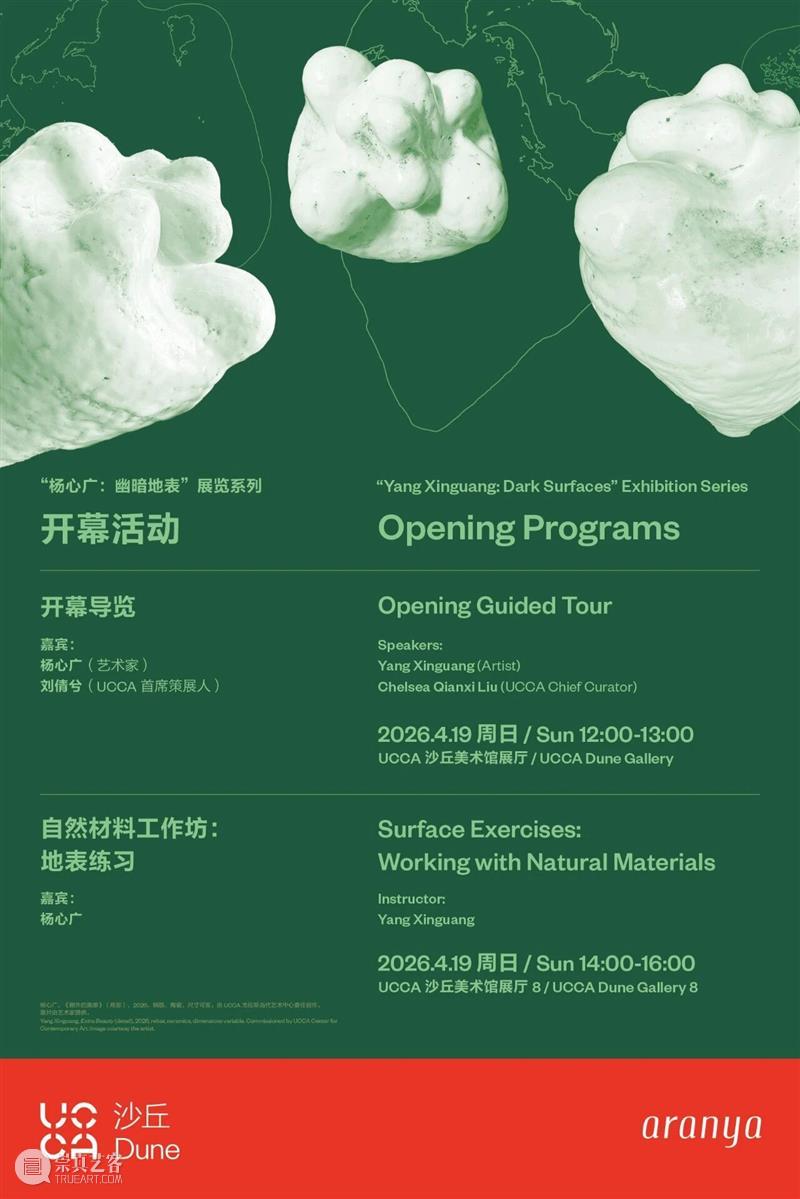 UCCA沙丘美术馆丨“杨心广：幽暗地表”展览开幕活动 崇真艺客