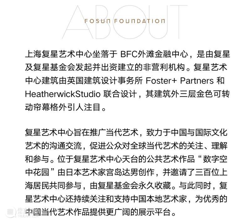 抽象何以生态？“沈忱：几何·雾”展览开幕论坛即刻报名｜上海复星艺术中心   崇真艺客