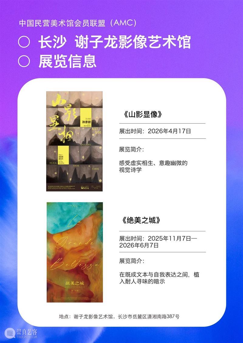 艺术漫游计划 Vol.1｜AMC联盟14馆·2026夏季展讯合集 崇真艺客