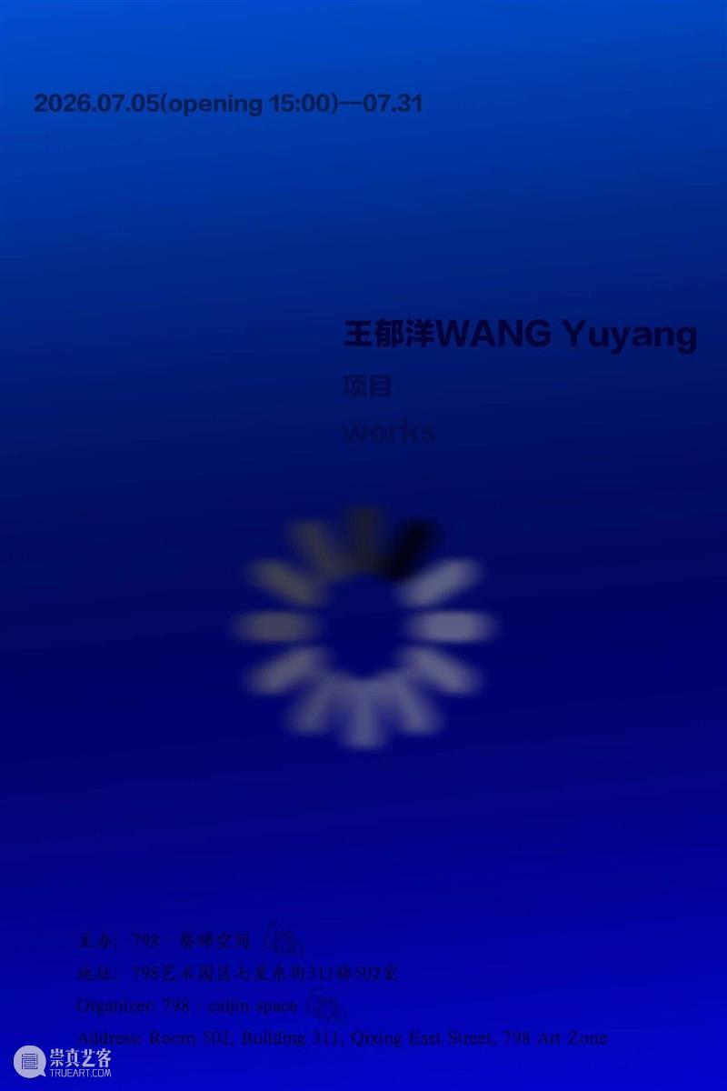 新展预告：王郁洋 项目 Wang Yuyang works/2026.7.5 开幕 ｜ 798·蔡锦空间 崇真艺客